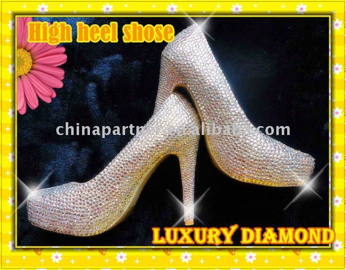 Main Products Pearls Wedding HeelCrystal ShoesJewel High HeelBumpers For