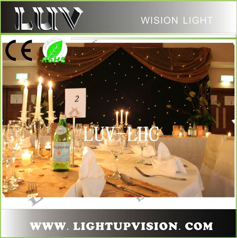 Led star curtain wedding decoration light backdrop light