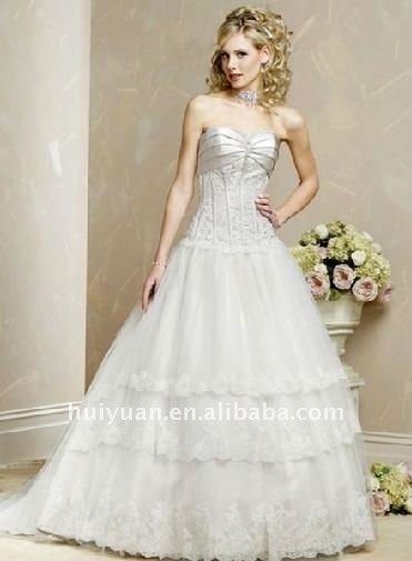 See larger image CustomerMade Silver backless wedding gown