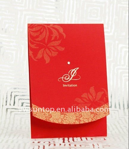Personalized wedding invitation card with creative design weddding favors