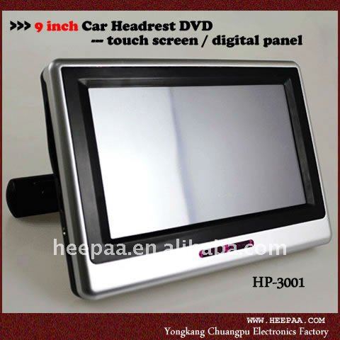 NEW: HEPA 9 inch Car Headrest Mount Portable DVD Player