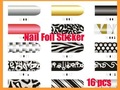 Low price/ 16pcs Nail Art Sticker Foils Patch Manicure Decoration (MD-JST-001A)