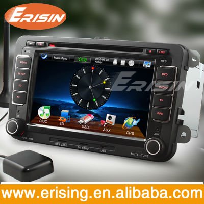 Erisin Touch Screen 7 Car DVD audioDVBT GPS Slide menu for Golf 5 GPS Navi