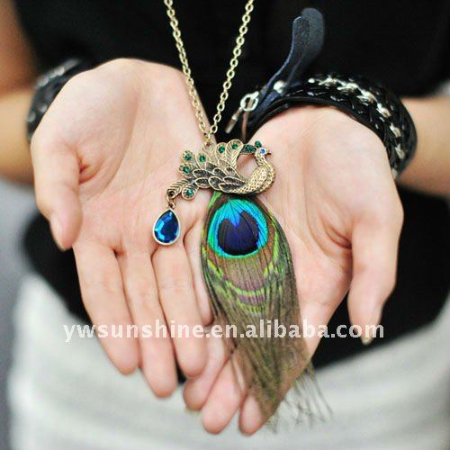 peacock necklace