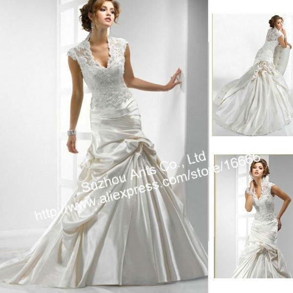 BN540 New Style Lace Top Designer Wedding Dress