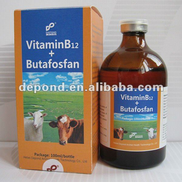 > injection > animal nutrition vitamin b12 + butafosfan injection