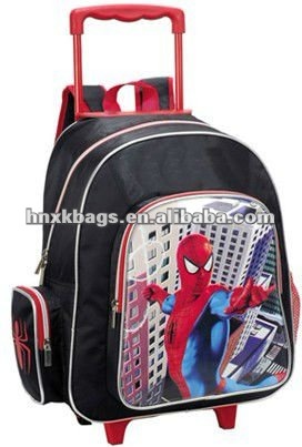 school bags with trolley
 on trolley school bag wheeled, View spiderman trolley school bag ...