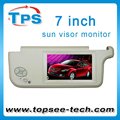 Mejor venta de 7" visera parasol lcd con pantalla de entrada rca