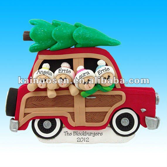 personalized resin christmas ornaments for home decoration