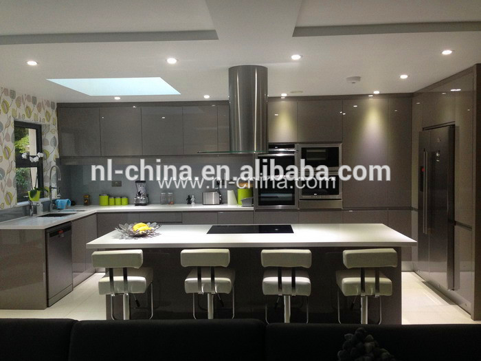 Hangzhou aluminium glas schranktüren küche( lack, mfc, pvc, holz ...