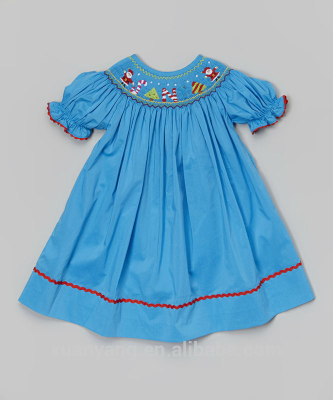 Girls smocked dress sale