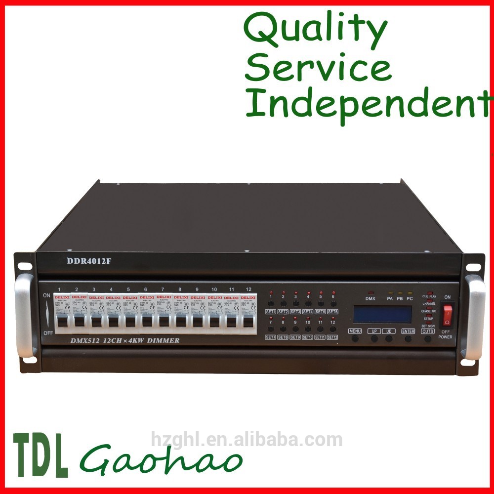 tdl-ddr4012f dimmer pack dmx512 signal 12ch