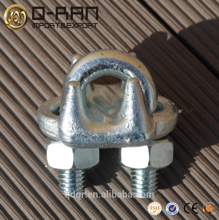 rigging 450 wire rope grip clamp hardware 3-1/2 metal clip