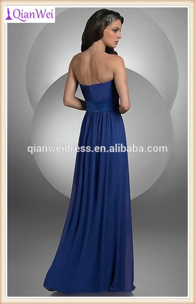 Sapphire strapless dress