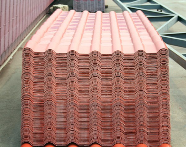 plastic terracotta roof tiles