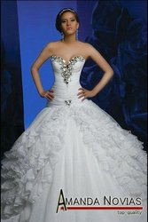 Spanish Wedding Dress Designers on Designer Arabic Wedding Dress With Crystal Pleated Bodice Els064   Buy