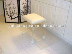 Vanity Stools Bathroom on Acrylic Bathroom Stool Acrylic Vanity Bench Acrylic Chair With Casters
