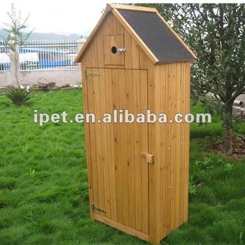 Large Cheap Outdoor Wooden Garden Storage Cabinet