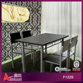 f1229 moderna simple negro 4 6 o plazas de pedestal mesas de comedor