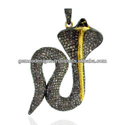 Gold Snake Pendant