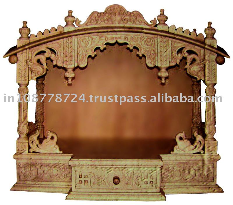 wooden mandir design