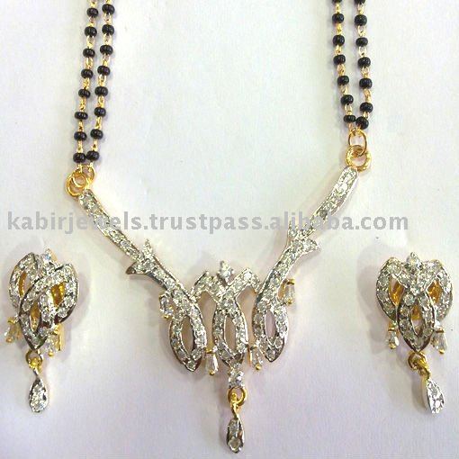 ... Sets > * Indian Mangalsutra Pendant Set > Indian fashion jewelry