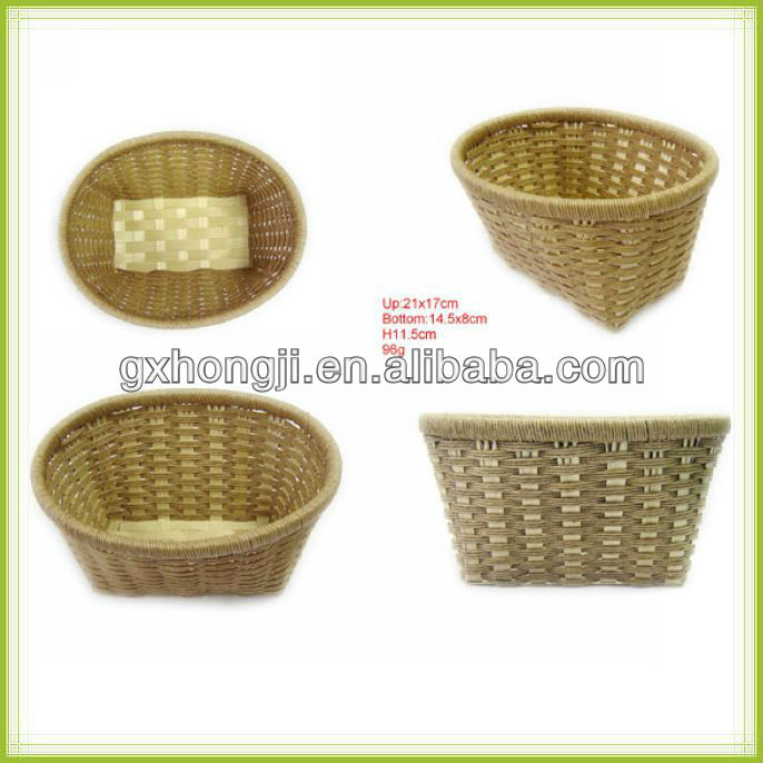 handmade paper bamboo gift basket empty