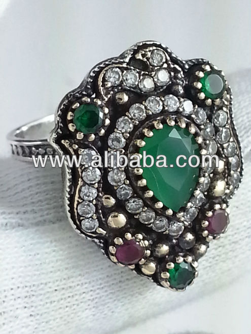 bijoux Antique bague en argent Hareem anneau grandbazaar istanbul ...