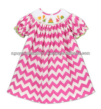 Smocked birthday dresses