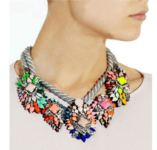 2014 new shourouk necklace crystal fashion jewelry