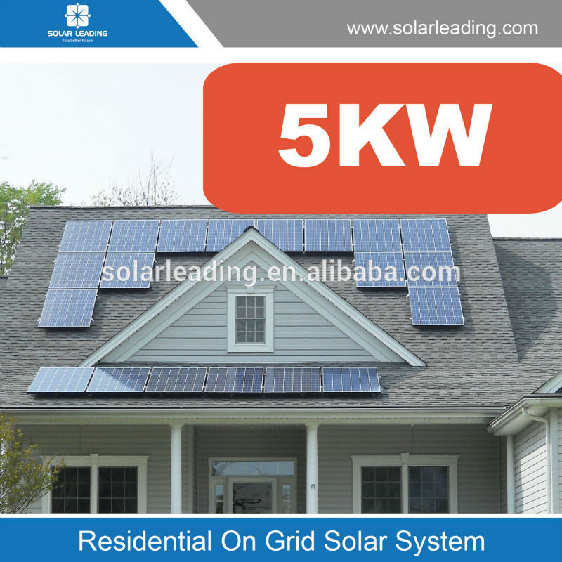 Solar roof tiles 5KW Grid-tie solar power plant EPC services for a 