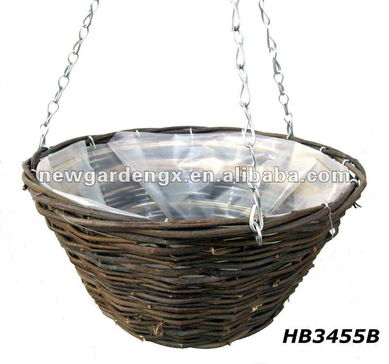 rattan hanging basket