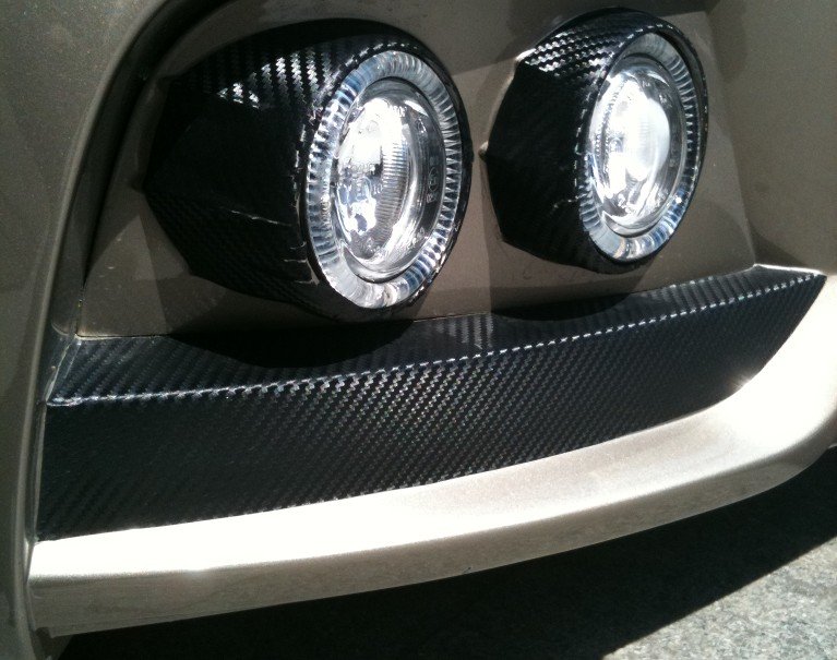 dry carbon fog lamp for Mercedes Benz W204
