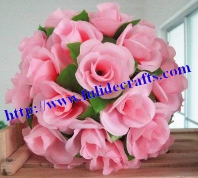 Wedding Flowers Artificial on 25cm Artificial Flowers Ball Wedding Decorations Christmas Decoration
