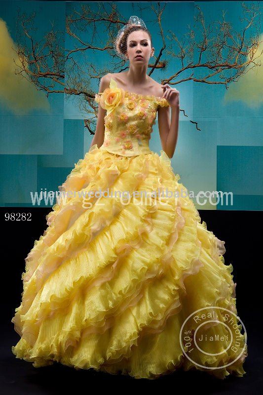 white and yellow wedding dresses white and yellow wedding dresses