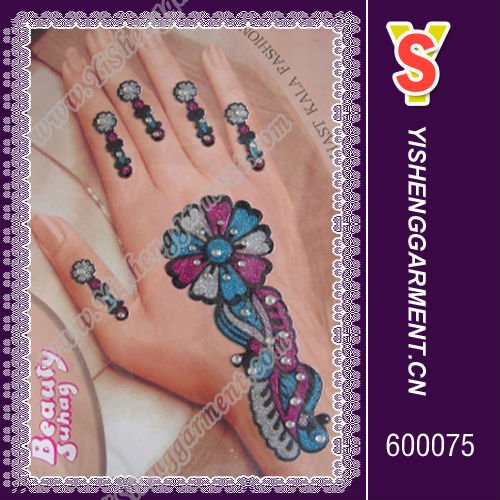 Beautiful and sexy belly dance hand tattoo with fashion designs