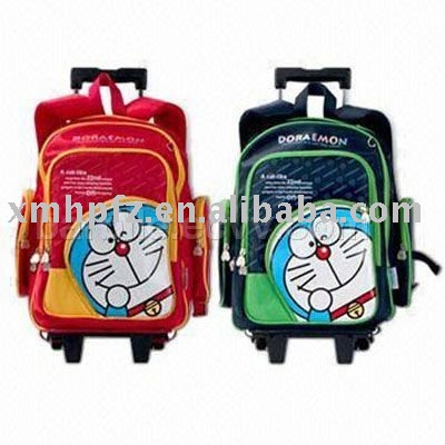 Brand  School Bags on Fashion Cartoon Children Trolley School Bags And School Backpack