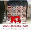 Reflective film sheeting (Roadway signage)