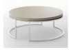 stainless steel round pipe frame tea table stainless steel polish