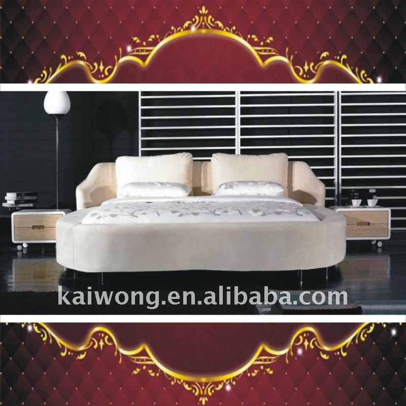 Elegant attractive latest bed designs fabric bed 8017 mature elegant bed