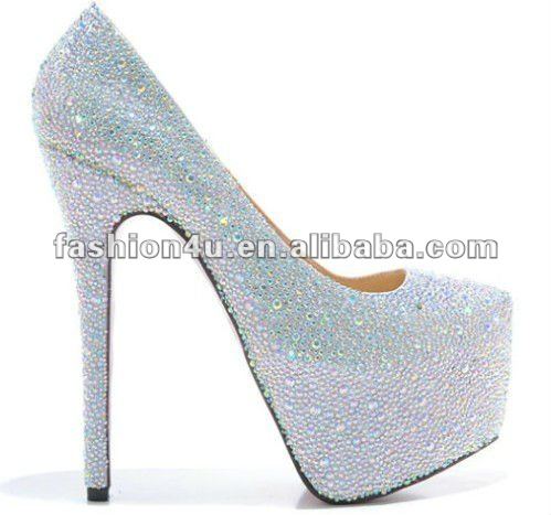 2012 Sexy Women Diamond Wedding Shoes Pumps Shoes