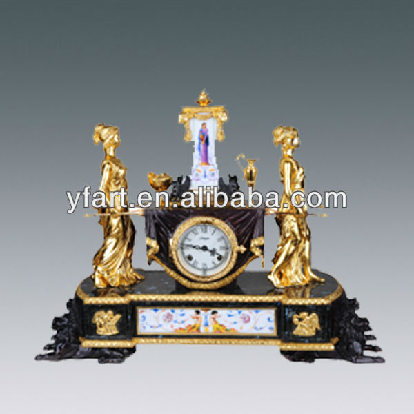 Cloisonne bronze clock_JMT(S) 1009
