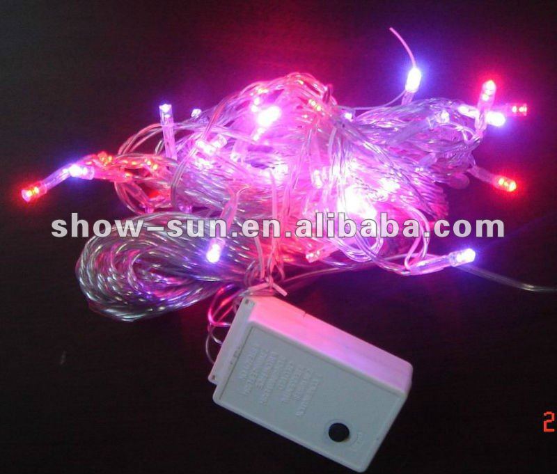 40 LED Chasing String Christmas Lights Red and Purple, View Christmas Lights, Show-Sun Product ...