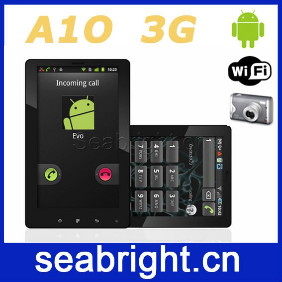 7 inch android phone 4gb/512mb,dual camera,3g sim card slot