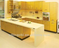 Modular Kitchen Cabinets on Modular Champagne Gold Kitchen Cabinet Lacquer    Buy Italian Kitchen