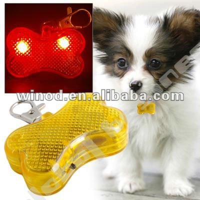 wholesale led flashing pet dog tag for safety