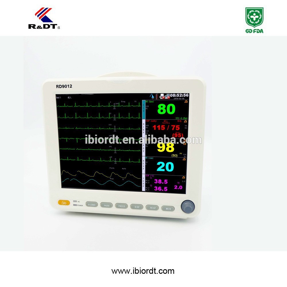 medical device patient monitor with ecg nibp spo2