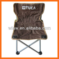 Armless folding fishing chair with handle bag