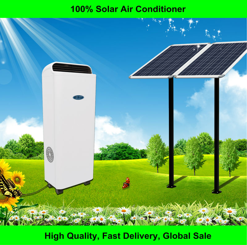 100% solar powered cooling storage solar air conditioner