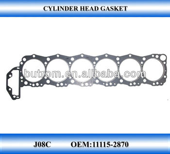 HINO Cylinder head gasket JO8C Engine GASKET, View HINO Gasket, PALLAS